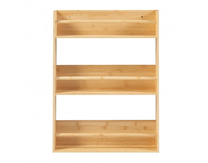 Стенен рафт Hareid 80x60x12см бамбук []