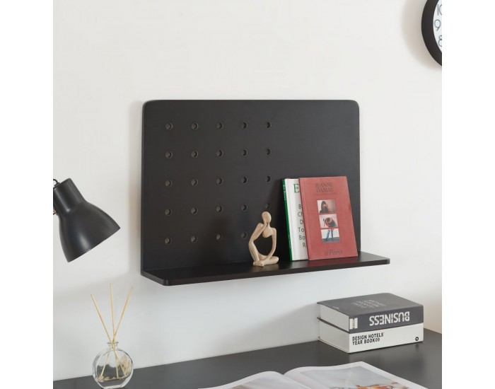 Стенен рафт Dønna 60x15x40cm черен []