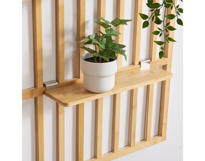Стенен рафт Røst 120x80x13cm бамбук []
