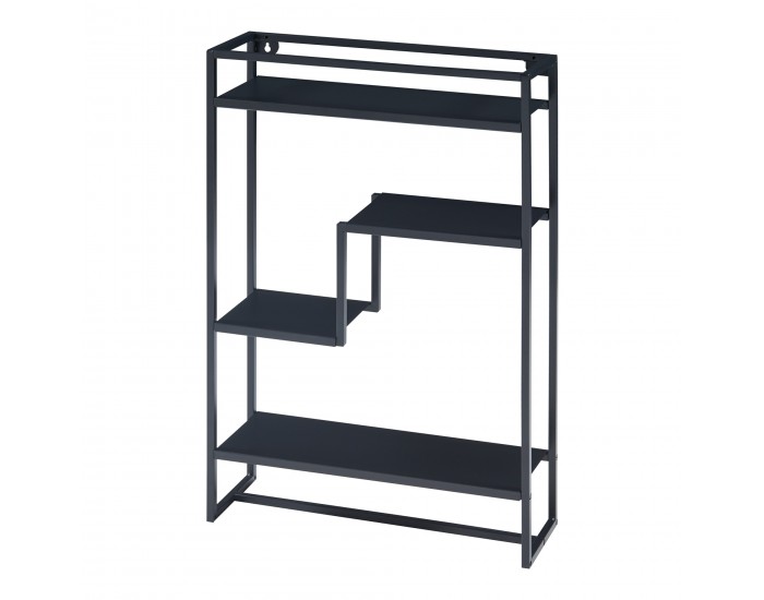Стенен рафт Uurainen 60x40x13 cm черен []