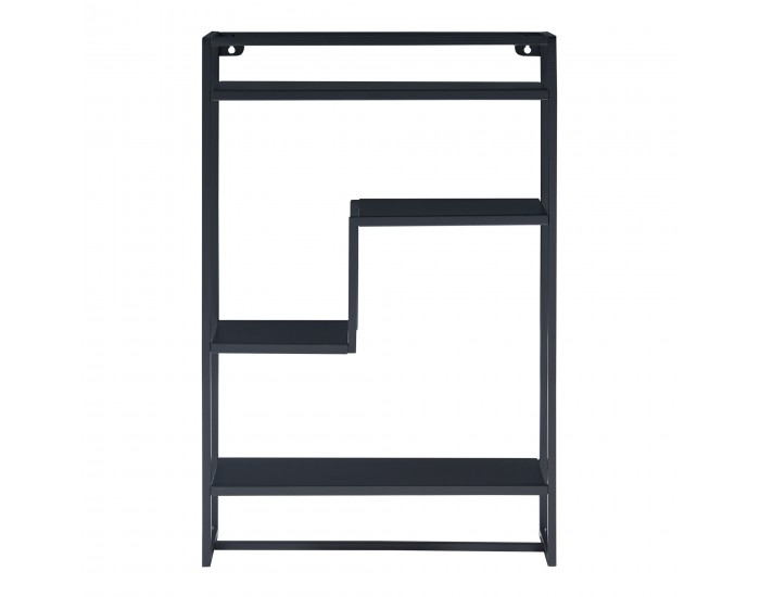 Стенен рафт Uurainen 60x40x13 cm черен []