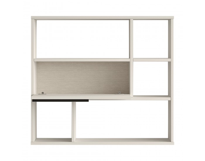 Стенен рафт Vesanto 90x22x81 см бял []