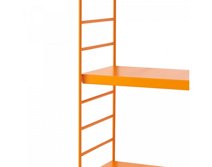 Strängnäs модулен стенен комплект рафтове от 4 оранжеви []