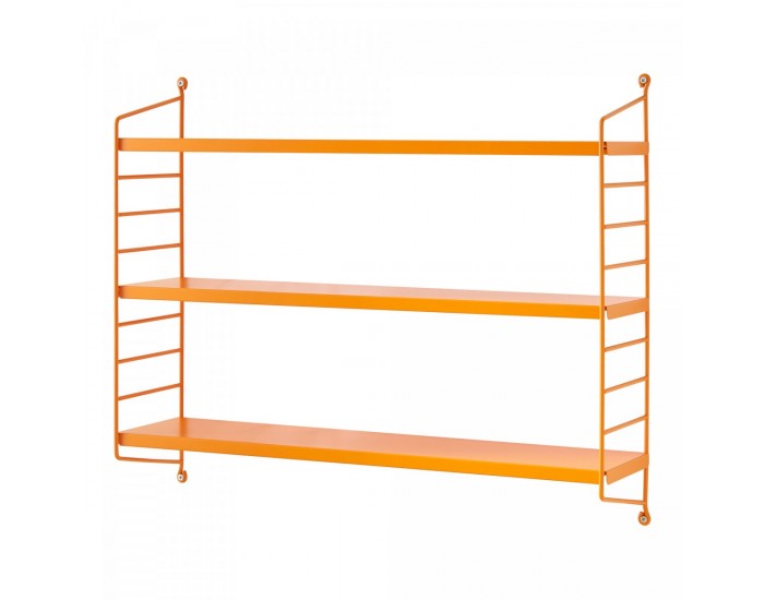 Strängnäs Модулен стенен комплект рафтове от 3 оранжеви []