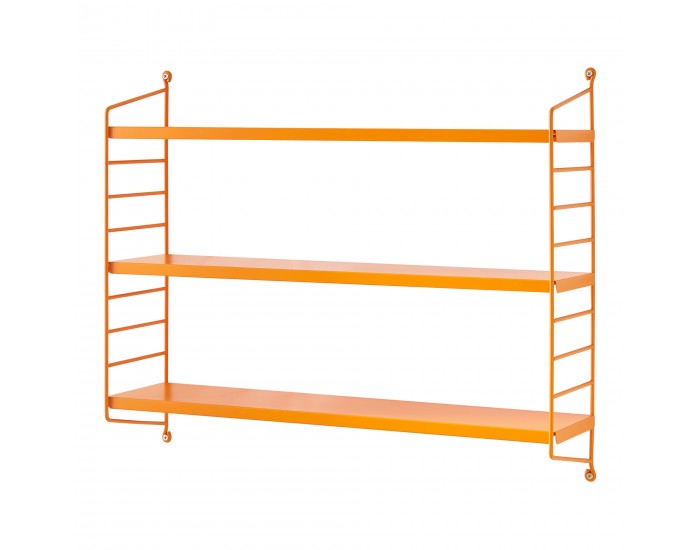 Strängnäs модулен стенен комплект рафтове от 2 оранжеви []