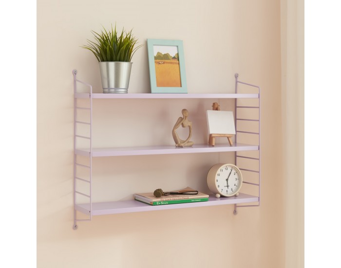 Комплект модулни рафтове за стена Strängnäs от 4 лилави []