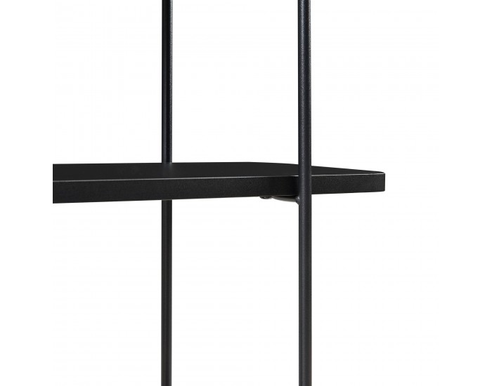 Стенен рафт Østfold 100x80x21 см черен []