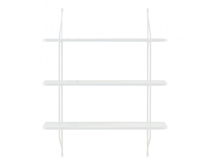 Стенен рафт Østfold 100x80x21 см бял []