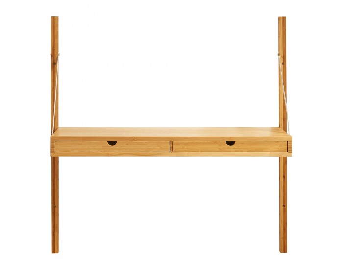 Стенен рафт Tingvoll 85x85x36 см бамбук []