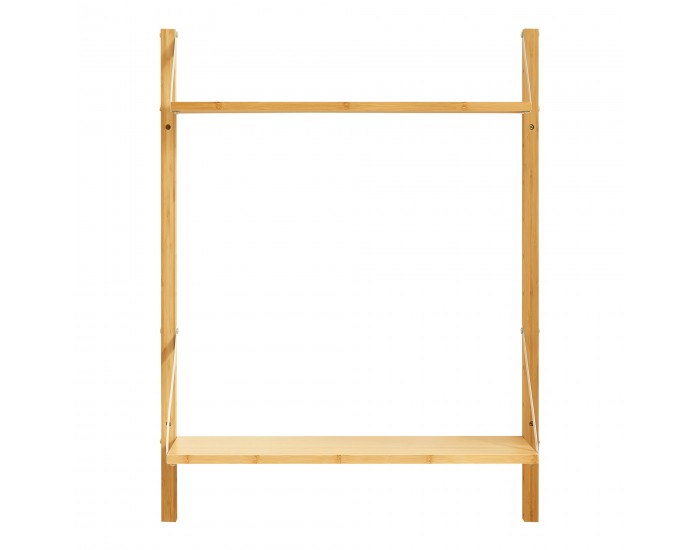 Стенен рафт Tingvoll 85x65x25 см бамбук []