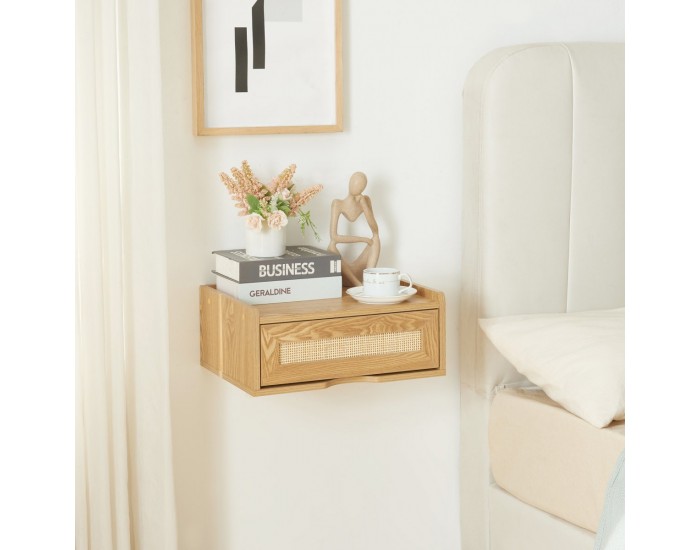 Стенен рафт Ljuredsø с чекмедже 40x30x16,5 см дъб []