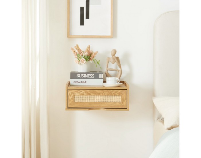 Стенен рафт Ljuredsø с чекмедже 40x30x16,5 см дъб []