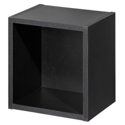 Рафт за баня Skelbolu 27x25x21 см черен [] - Дневна