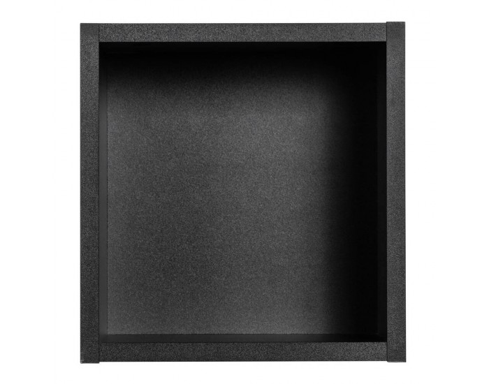 Рафт за баня Skelbolu 27x25x21 см черен []