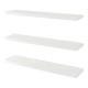 Стенни рафтове Stranda от 3 бр., 100x20x4 см, бели []