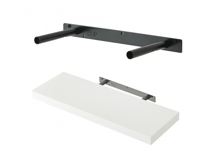 Стенни рафтове Stranda от 3 бр., 60x20x4 см, бели []