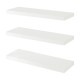 Стенни рафтове Stranda от 3 бр., 60x20x4 см, бели []