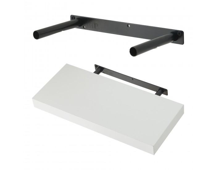 Стенни рафтове Stranda от 3 бр., 40x17x4 см, бели []