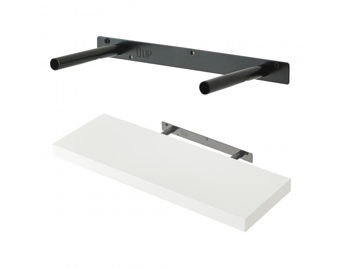 Комплект стенни рафтове Stranda от 2 бр., 60x20x4 см, бял []