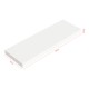 Комплект стенни рафтове Stranda от 2 бр., 60x20x4 см, бял []