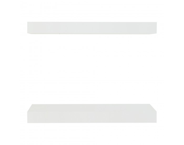 Стенни рафтове Stranda от 2 бр., 40x17x4 см, бели []