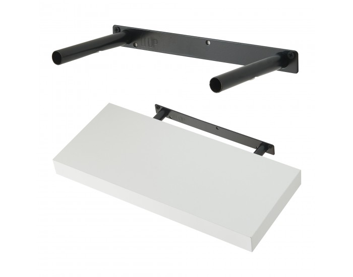 Стенни рафтове Stranda от 2 бр., 40x17x4 см, бели []