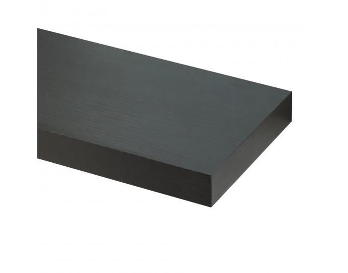 Стенни рафтове Stranda от 3 броя, 38x17x4 см, черни []