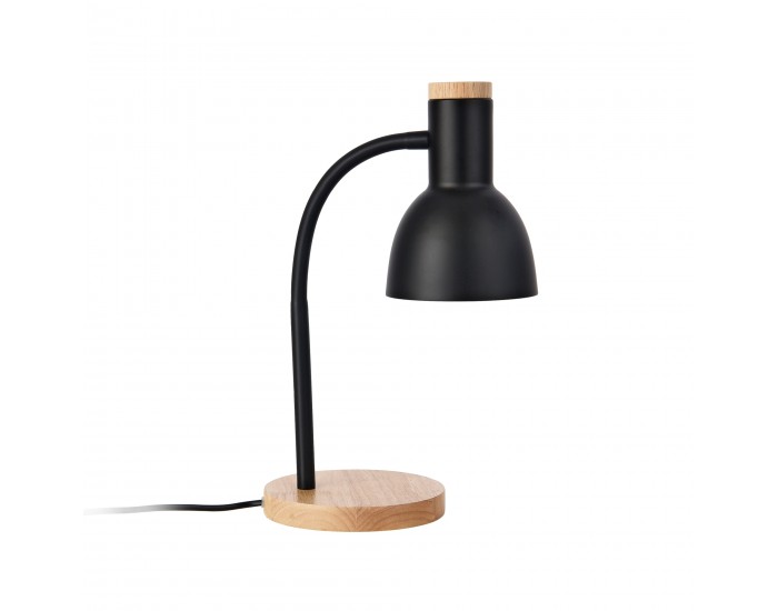 Черна настолна лампа Woodley []