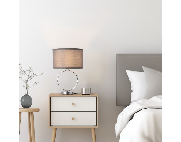 Настолна лампа Torquay 42 см сива []