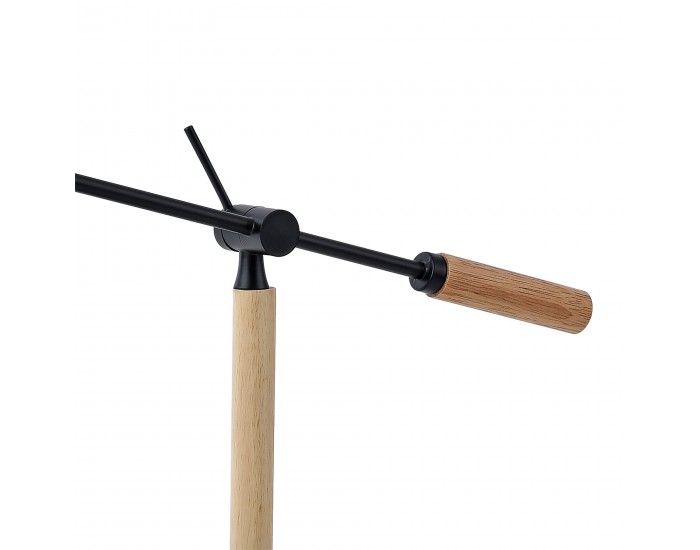 Настолна лампа Watford черна / дървесен цвят []