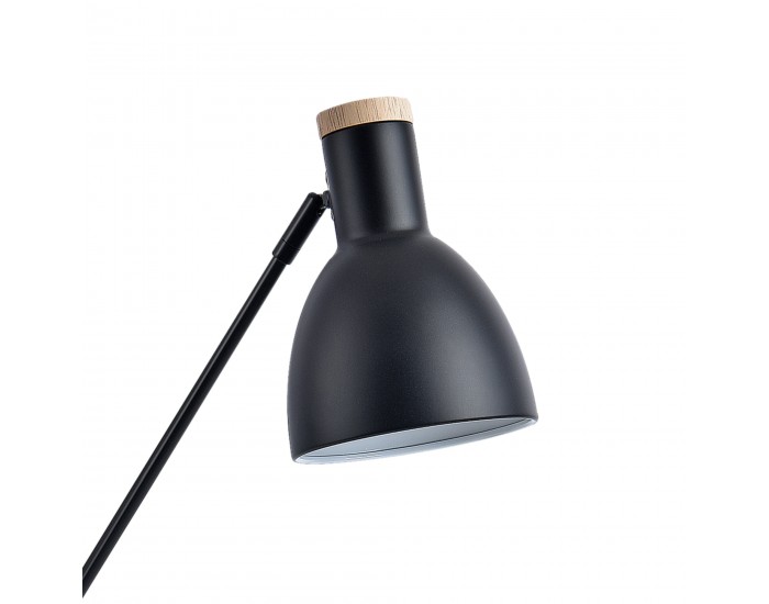 Настолна лампа Watford черна / дървесен цвят []