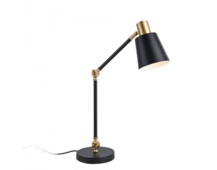 Настолна лампа Abergele черно / златисто []