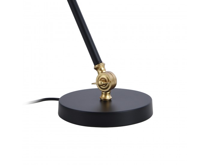 Настолна лампа Abergele черно / златисто []