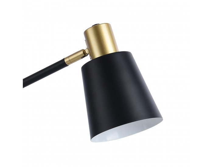 Настолна лампа Abergele черно / златисто []