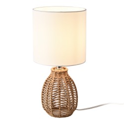 Бяла настолна лампа Alfreton [] - Настолни лампи