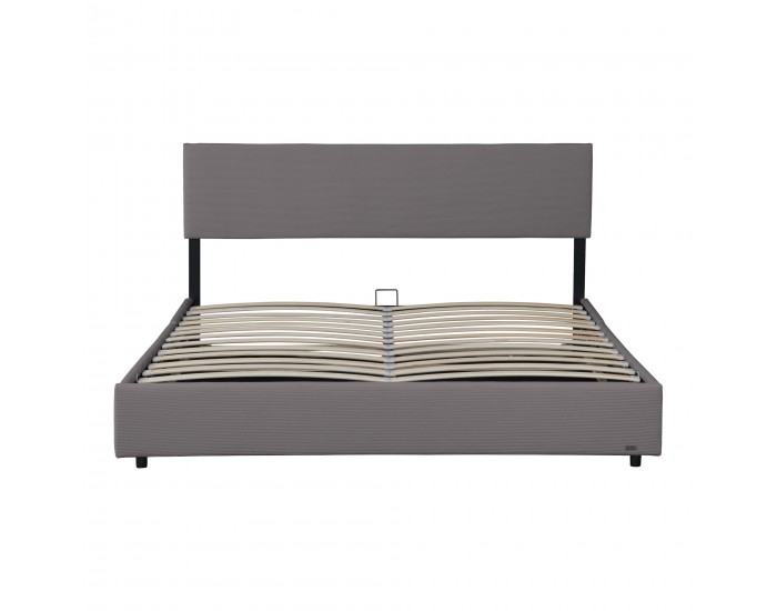 Тапицирано легло Juva с матрак и леглова кутия 180x200 см Grey Corium Тапицирано легло Juva с матрак и леглова кутия 180x200 см Grey Corium