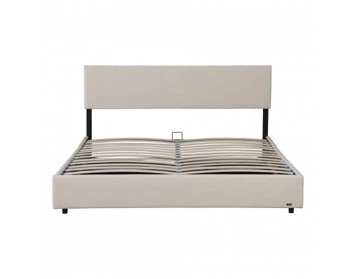 Тапицирано легло Juva с матрак и леглова кутия 160x200 см Beige Corium Тапицирано легло Juva с матрак и леглова кутия 160x200 см Beige Corium