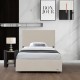 Тапицирано легло Juva с матрак и леглова кутия 90x200 см Beige Corium Тапицирано легло Juva с матрак и леглова кутия 90x200 см Beige Corium