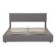 Тапицирано легло Juva с матрак и леглова кутия 140x200 см Grey Corium Тапицирано легло Juva с матрак и леглова кутия 140x200 см Grey Corium