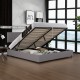 Тапицирано легло Juva с матрак и леглова кутия 140x200 см Grey Corium Тапицирано легло Juva с матрак и леглова кутия 140x200 см Grey Corium