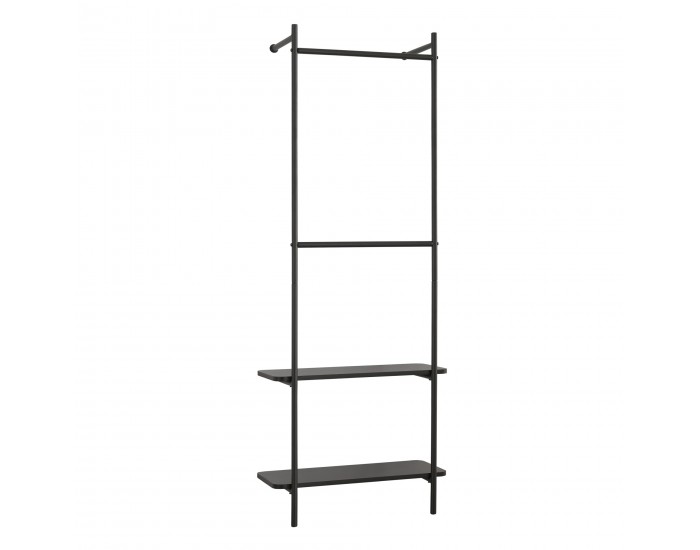 Стенно портманто Bremanger 162x60x26cm черно []