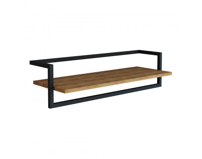 Стенна закачалка Evje 80x30x20cm дървесен цвят/черен []