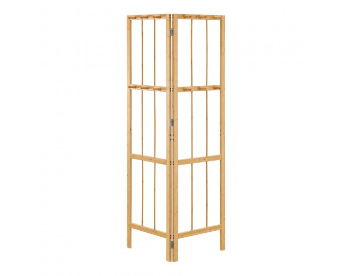 Ъглов гардероб Hyllestad 165.5x92x8см бамбук []
