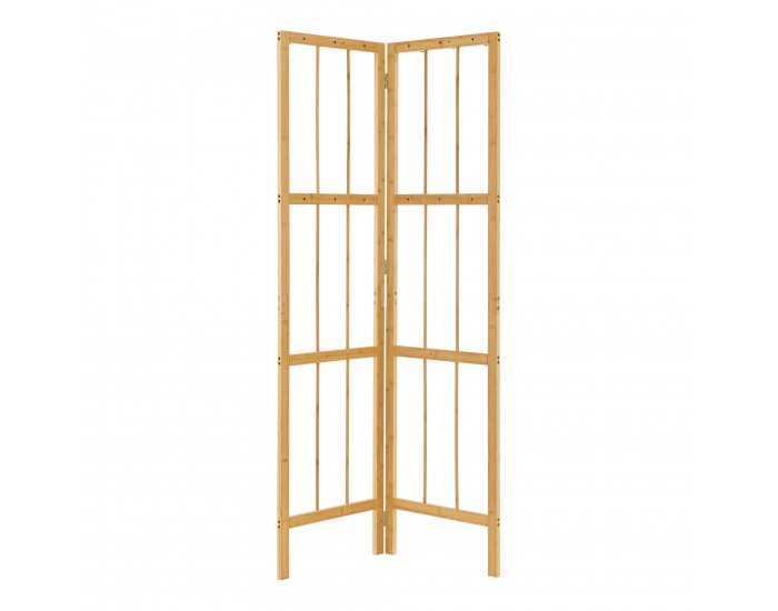 Ъглов гардероб Hyllestad 165.5x92x8см бамбук []