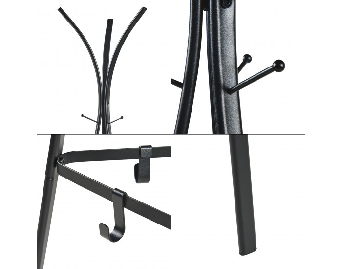 Поставка за портманта Vevelstad 181x52,5x52,5 см стомана []