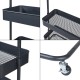 Подвижна закачалка Kumad 175x58x36 см Черен []