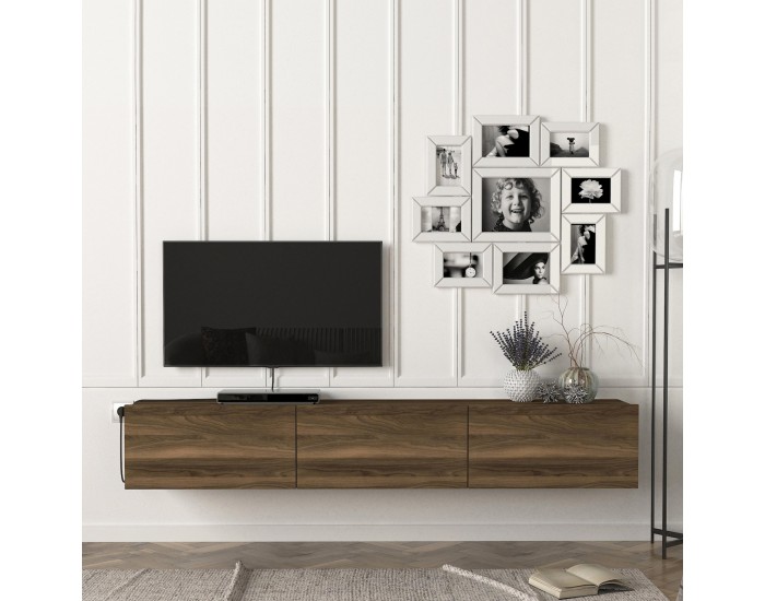 ТВ шкаф Вихти 180х31х29,5см орех []