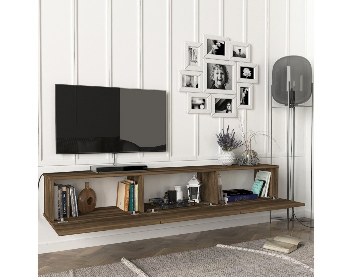 ТВ шкаф Вихти 180х31х29,5см орех []