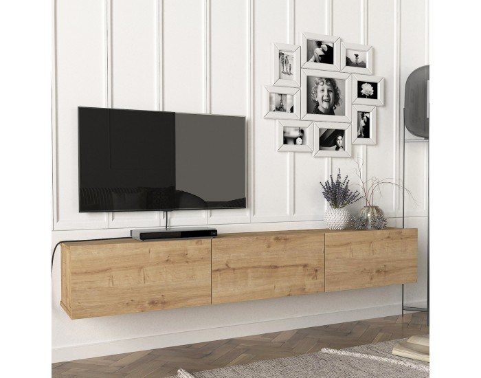 ТВ шкаф Вихти 180х31х29.5см дъб []