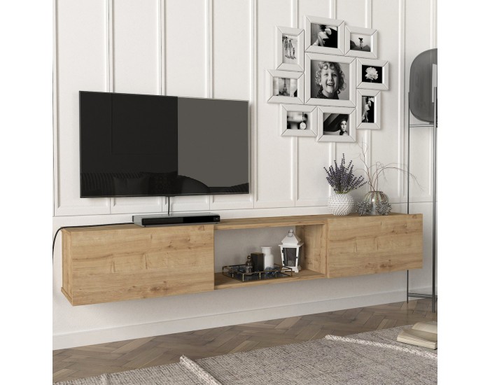 ТВ шкаф Палтамо 180x31x29.5см дъб []